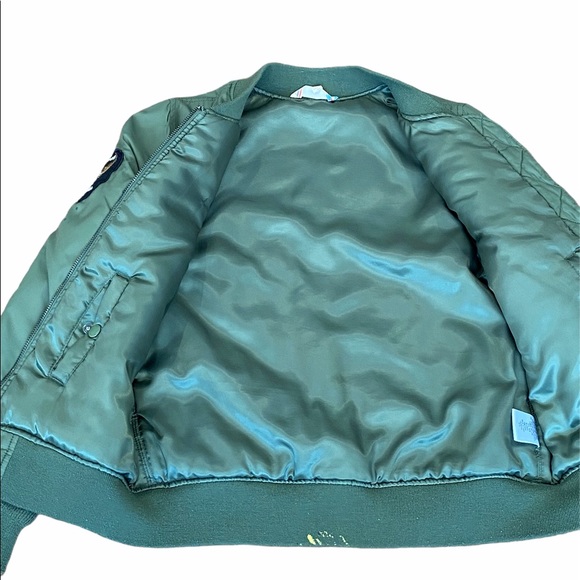 VINTAGE HAVANA*Army Style Khaki Bomber Jacket*XL - Picture 5 of 6